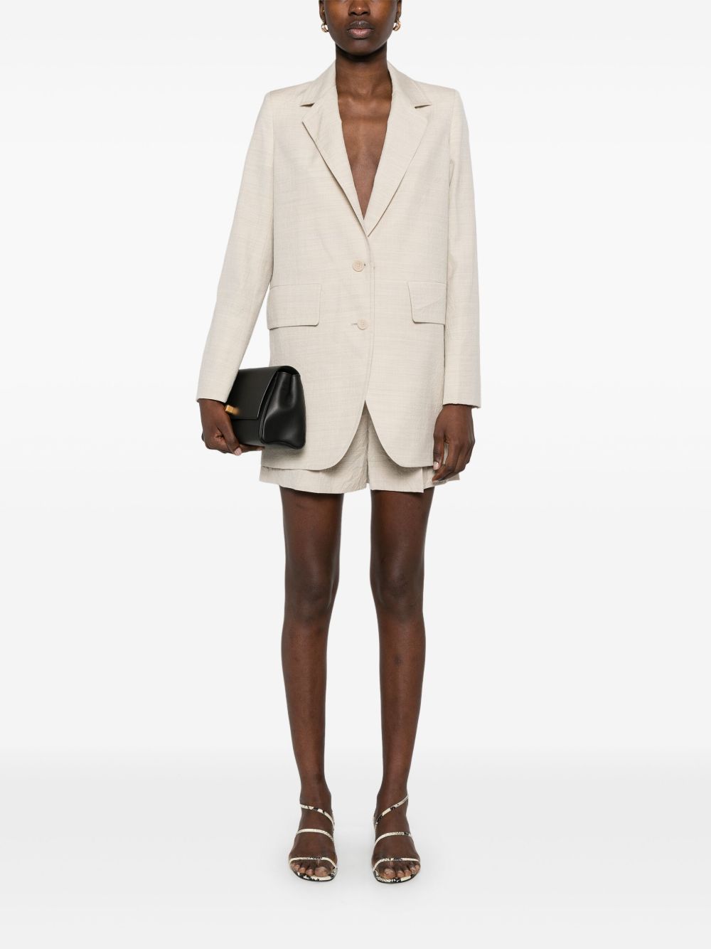 【送料&関税込】Max Mara abisso1234 Shorts Abisso 1234 max mara sfilata wool shorts with rippled